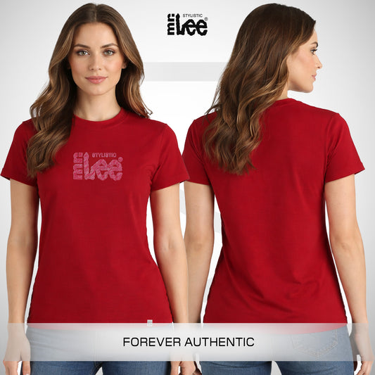 Stylistic Mr. Lee Ladies Basic Tees Regular Fit 139773 (Red)