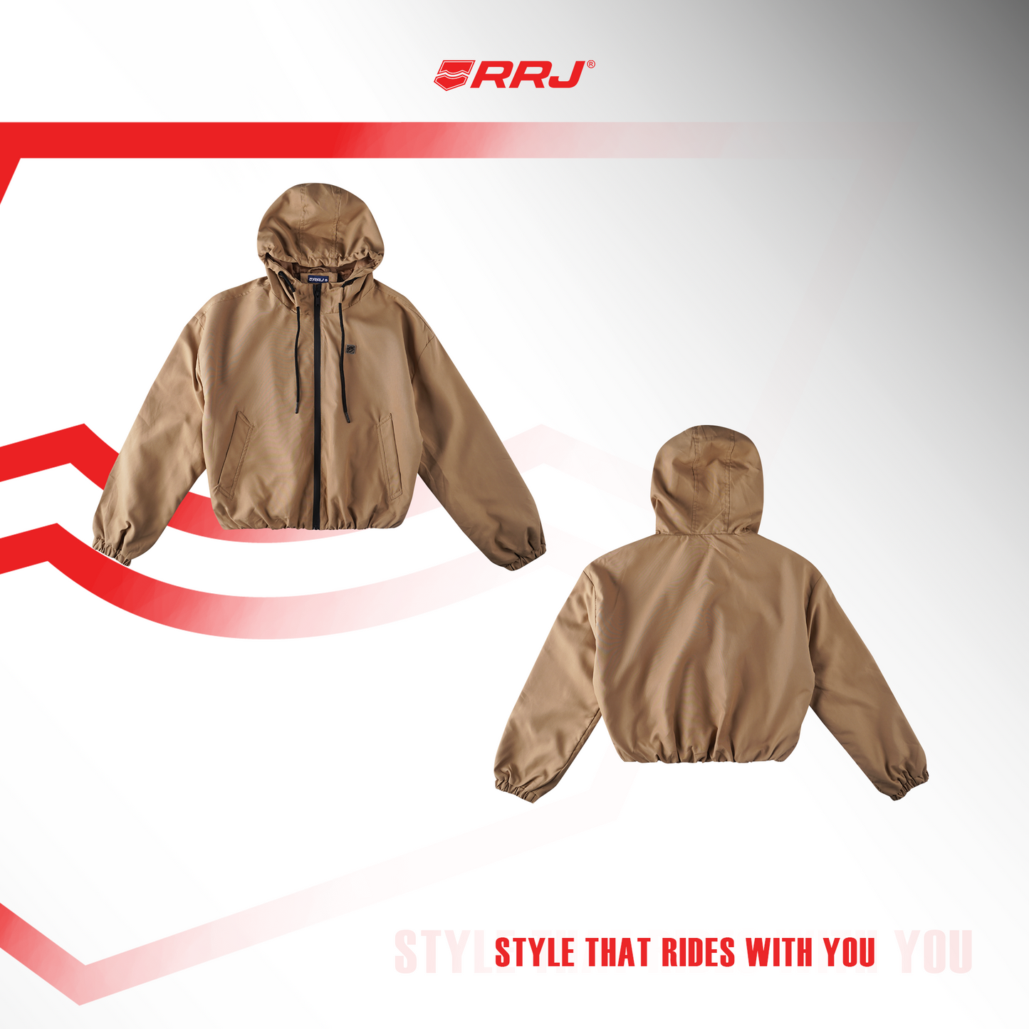 RRJ Ladies Basic Jacket Loose Fitting 204857 (Khaki)