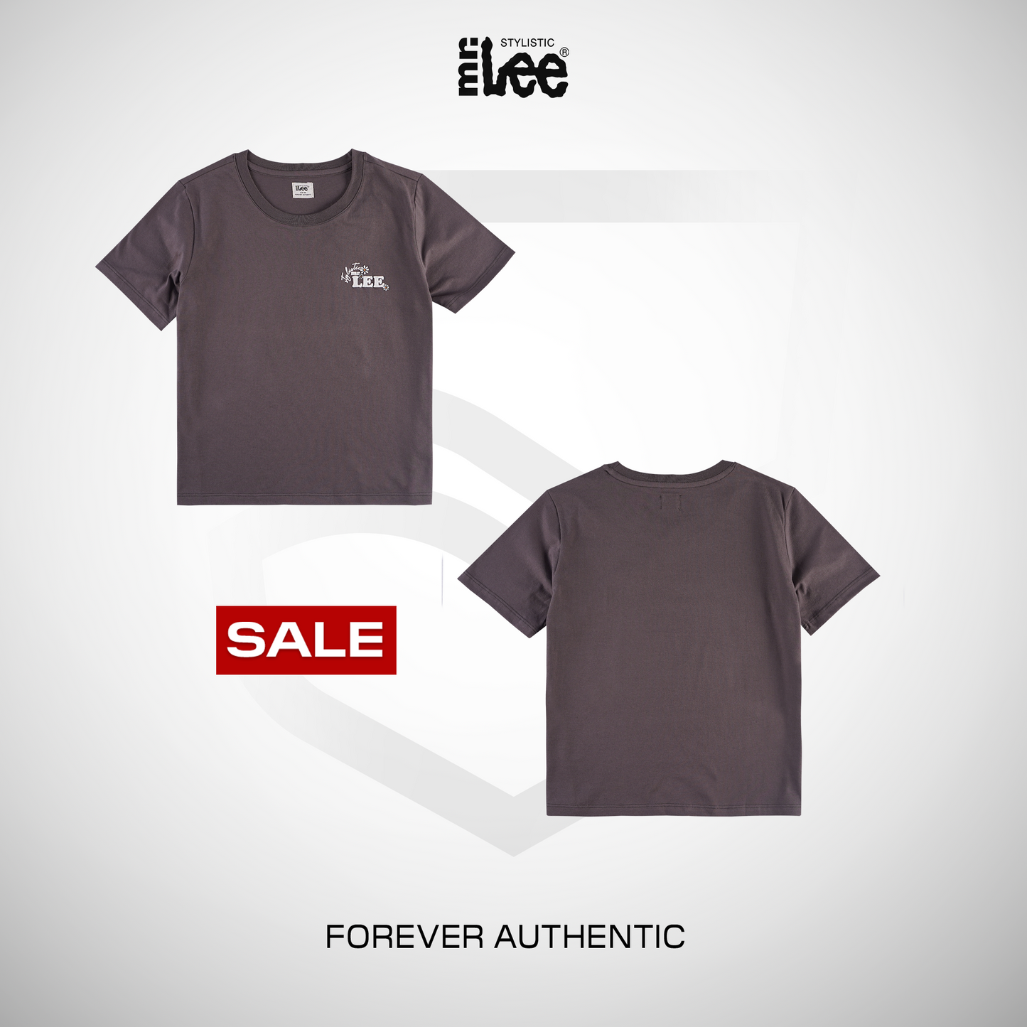 Stylistic Mr. Lee Ladies Basic Tees Boxy Fit 181375-U (Gray)