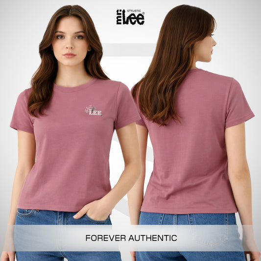 Stylistic Mr. Lee Ladies Basic Tees Boxy Fit 181375-U (Pink)
