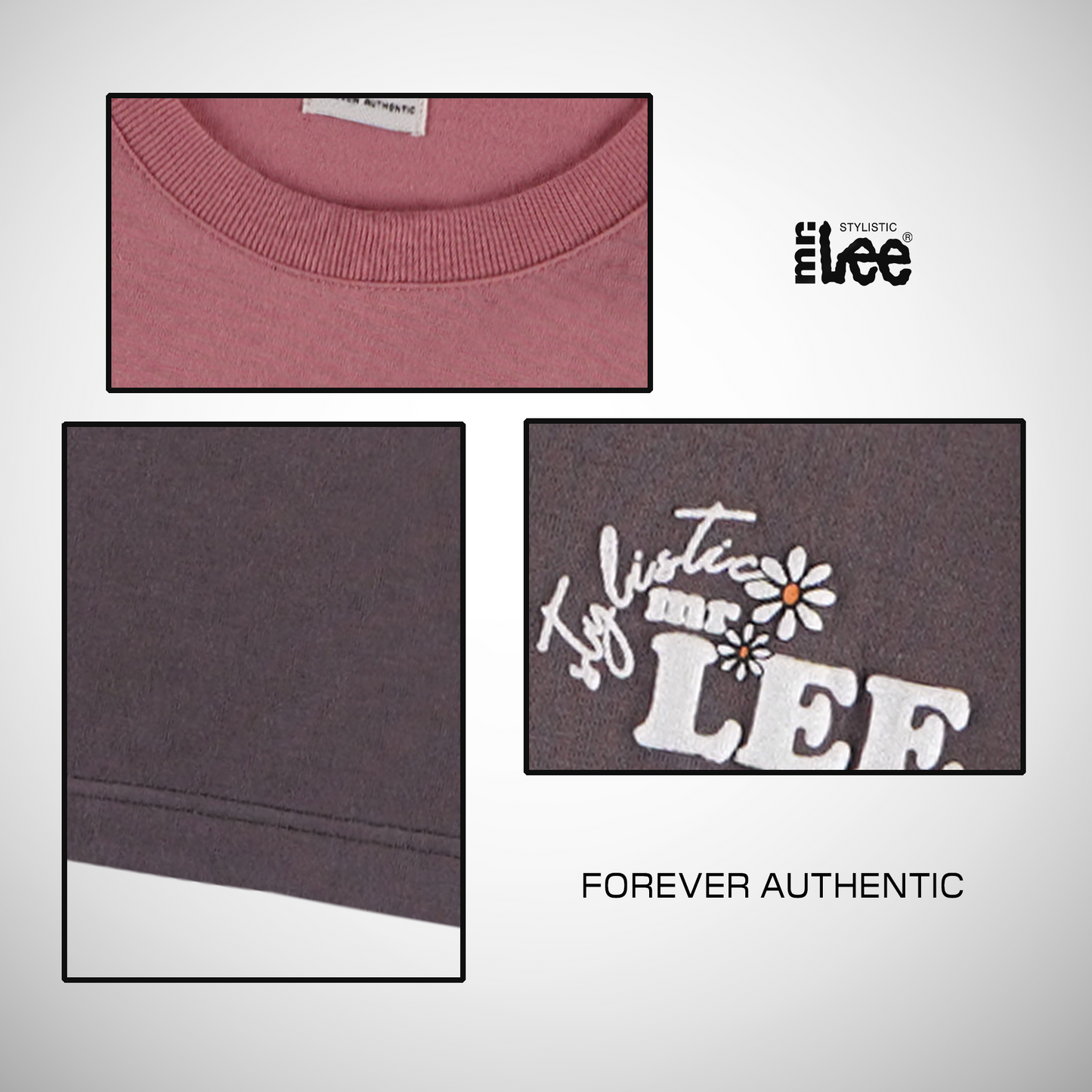 Stylistic Mr. Lee Ladies Basic Tees Boxy Fit 181375-U (Pink)