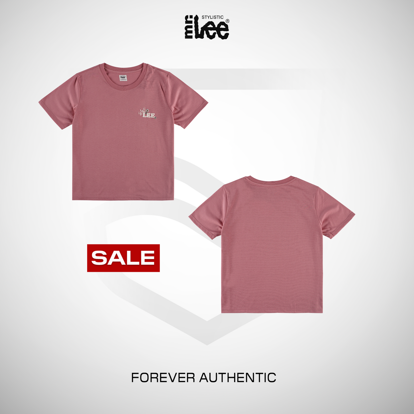 Stylistic Mr. Lee Ladies Basic Tees Boxy Fit 181375-U (Pink)