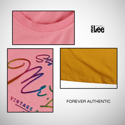 Stylistic Mr. Lee Ladies Basic Tees Regular Fit 134745 (Pink)