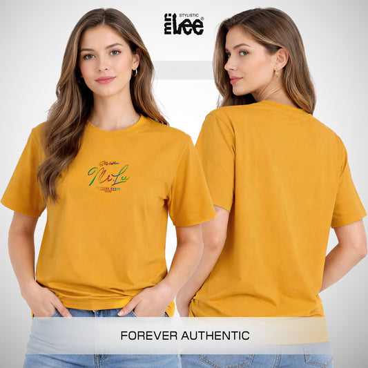Stylistic Mr. Lee Ladies Basic Tees Regular Fit 134745 (Yellow)