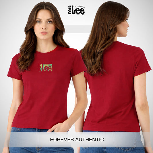 Stylistic Mr. Lee Ladies Basic Tees Regular Fit 182662-U (Red)
