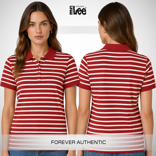 Stylistic Mr. Lee Ladies Basic Collared Shirt Regular Fit 112074 (Red)