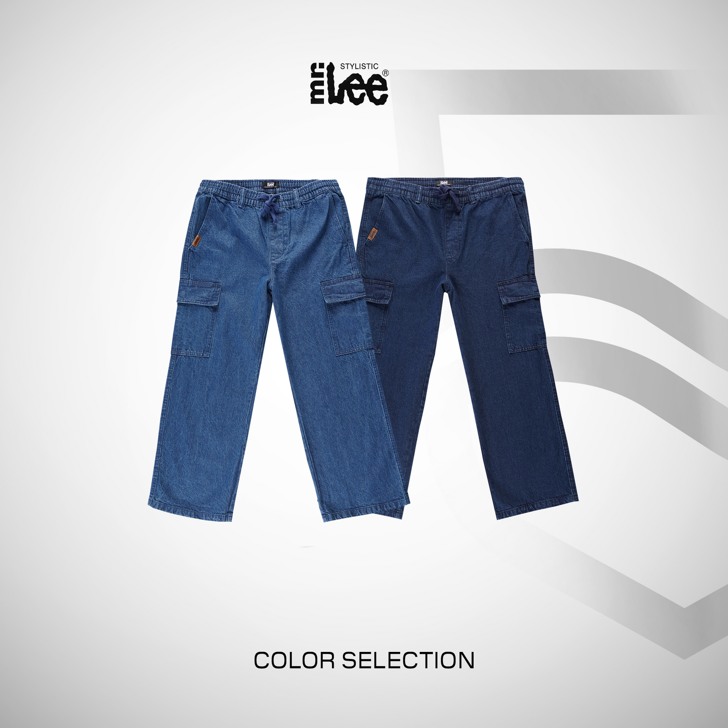 Stylistic Mr. Lee Ladies Basic Denim Pants Cargo Jeans 202258 (Medium Shade)