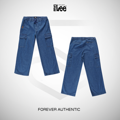 Stylistic Mr. Lee Ladies Basic Denim Pants Cargo Jeans 202258 (Medium Shade)