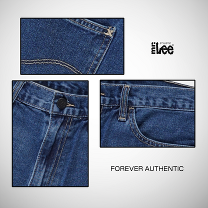 Stylistic Mr. Lee Ladies Basic Denim Baggy Short 198275 (Medium Shade)