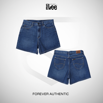 Stylistic Mr. Lee Ladies Basic Denim Baggy Short 198275 (Medium Shade)
