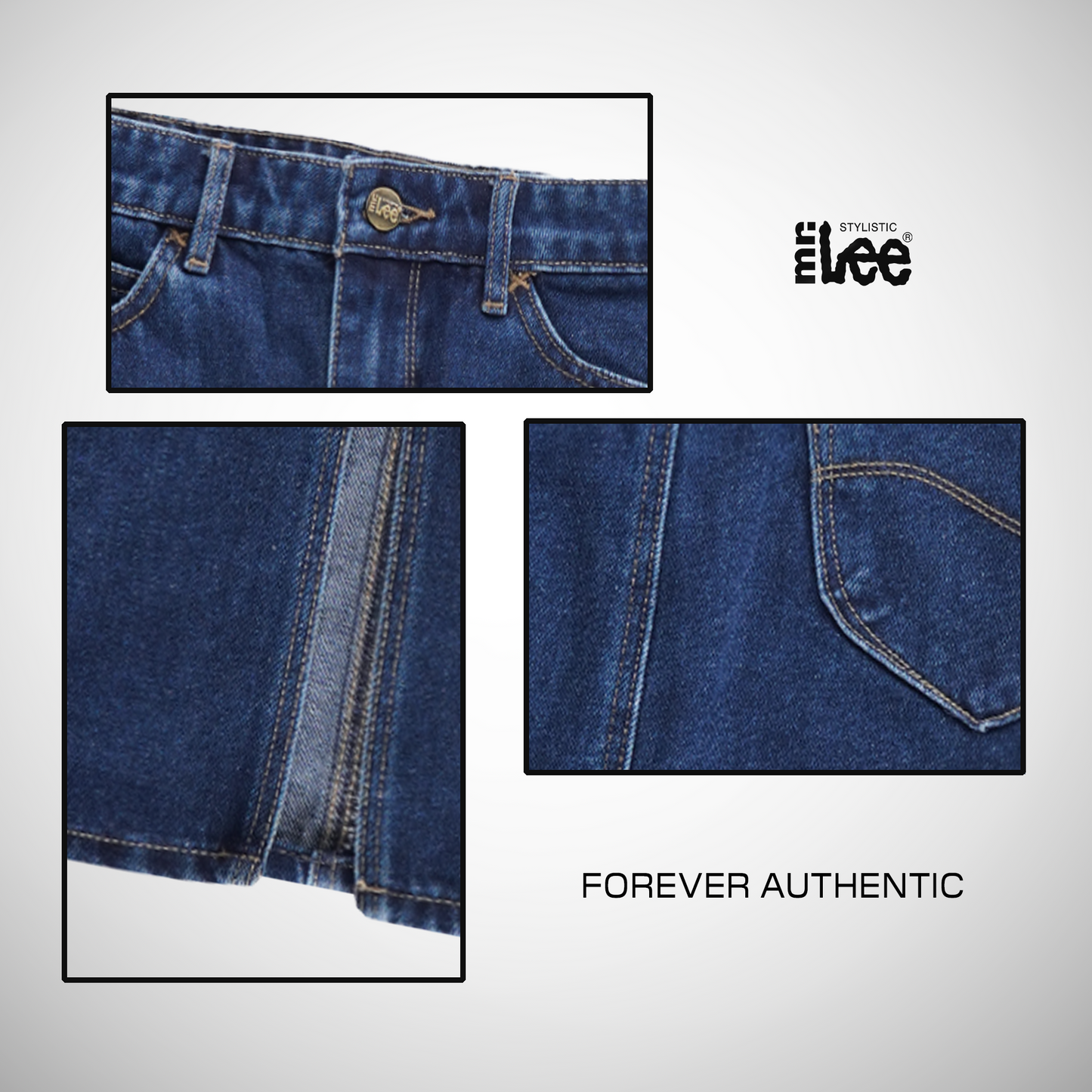 Stylistic Mr. Lee Ladies Basic Denim Skirt 195331 (Medium Shade)