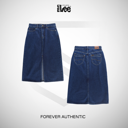 Stylistic Mr. Lee Ladies Basic Denim Skirt 195331 (Medium Shade)