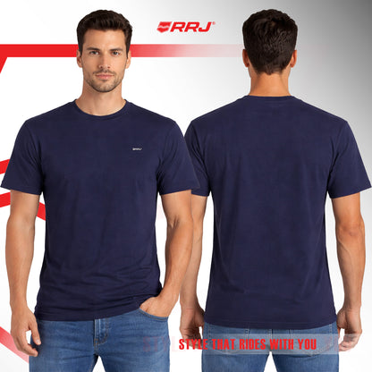 RRJ Men's Basic Tees Semibody Fitting 197556 (Navy)