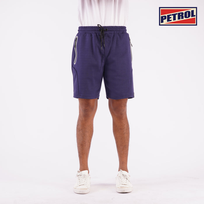 Petrol Basic Non-Denim Jogger Shorts for Men Regular Fitting Rinse Wash Fabric Casual short Midnight Navy Jogger short for Men 117349 (Midnight Navy)