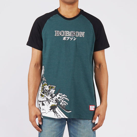 Bobson Japanese Men's Basic Basic Round Neck T shirt for Men Trendy Fashion High Quality Apparel Comfortable Casual Tees Comfort Fit 125872 (Teal)