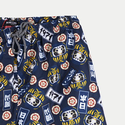 Bobson Japanese Men's Basic Non-Denim Swim short for Men Trendy Fashion High Quality Apparel Comfortable Casual short for Men 125786 (Navy)