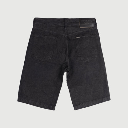 Bobson Japanese Men's Basic Denim Tapered Short Trendy Fashion High Quality Apparel Comfortable Casual short Mid Waist 150792 (Black)