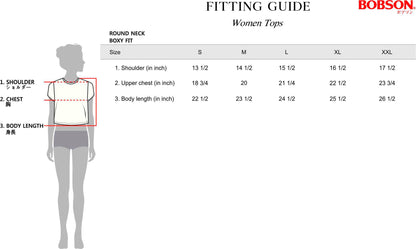 Bobson Ladies Basic Round Neck Tees for Women Trendy Fashion High Quality Apparel Comfortable Casual Blouse for Women Boxy Fit 141870-U (Yellow Gold)
