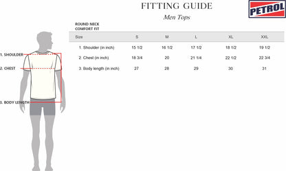 Petrol Basic Tees for Men Comfort Fitting Shirt Trendy fashion Casual Top Dark Green T-shirt for Men 140571 (Dark Green)