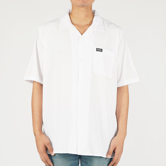 Petrol Men's Basic Woven Comfort Fitting Short Sleeve Polo for Men Trendy Fashion High Quality Apparel Comfortable Casual Polo for Men 140557-U (White)