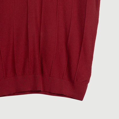 Petrol Basic Collared for Men Comfort Fitting Cotton Jersey Fabric Trendy fashion Casual Top Crimson Polo shirt for Men 137395 (Crimson)