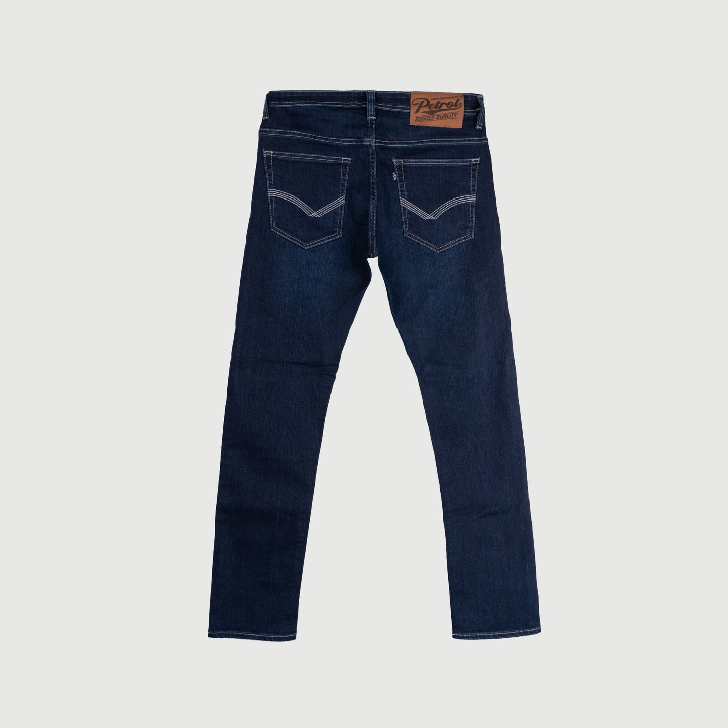 Petrol Basic Denim Pants for Men Skin Tight Fitting Mid Rise Trendy fashion Casual Bottoms Dark Shade Jeans for Men 152939 (Dark Shade)