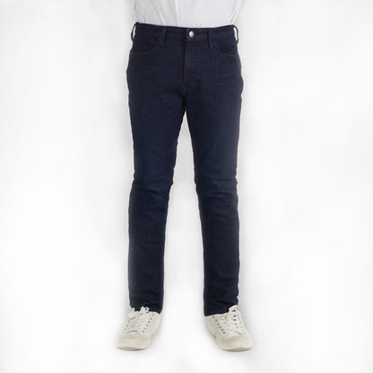 Bobson Japanese Men's Basic Denim Pants for Men Trendy Fashion High Quality Apparel Comfortable Casual Jeans for Men Super Skinny Mid Waist 150386-U (Dark Shade)
