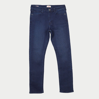 Bobson Japanese Men's Basic Denim Pants for Men Trendy Fashion High Quality Apparel Comfortable Casual Jeans for Men Super Skinny Mid Waist 149666-U (Dark Shade)