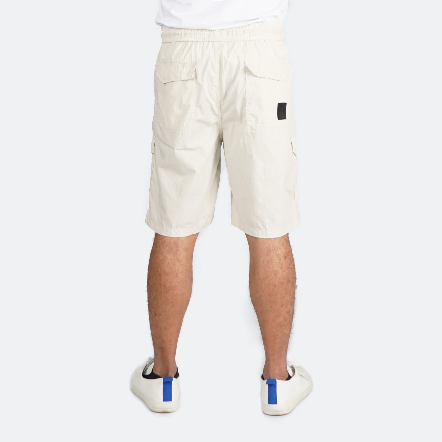 Petrol Basic Non-Denim Cargo Short for Men Regular Fitting Enzyme Wash Fabric Casual Short Beige Cargo Short for Men 131914 (Beige)