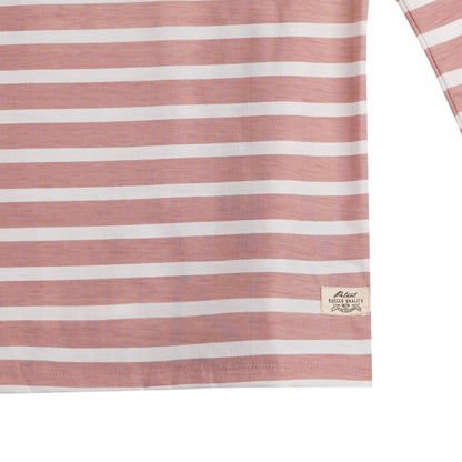 Petrol Basic Tees for Ladies Regular Fitting Shirt Stripe Jersey FabricTrendy fashion Casual Top Almond Blossom T-shirt for Ladies 118743 (Almond Blossom)