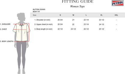 Petrol Basic Woven Ladies Boxy Fitting Shirt Easy Iron Fabric Trendy fashion Casual Top Woven for Ladies 130500 (Old Rose)