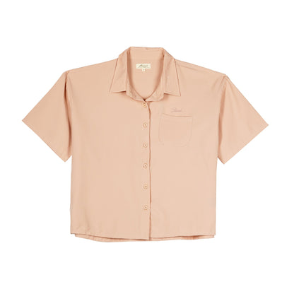 Petrol Basic Woven Ladies Boxy Fitting Shirt Easy Iron Fabric Trendy fashion Casual Top Woven for Ladies 130500 (Old Rose)