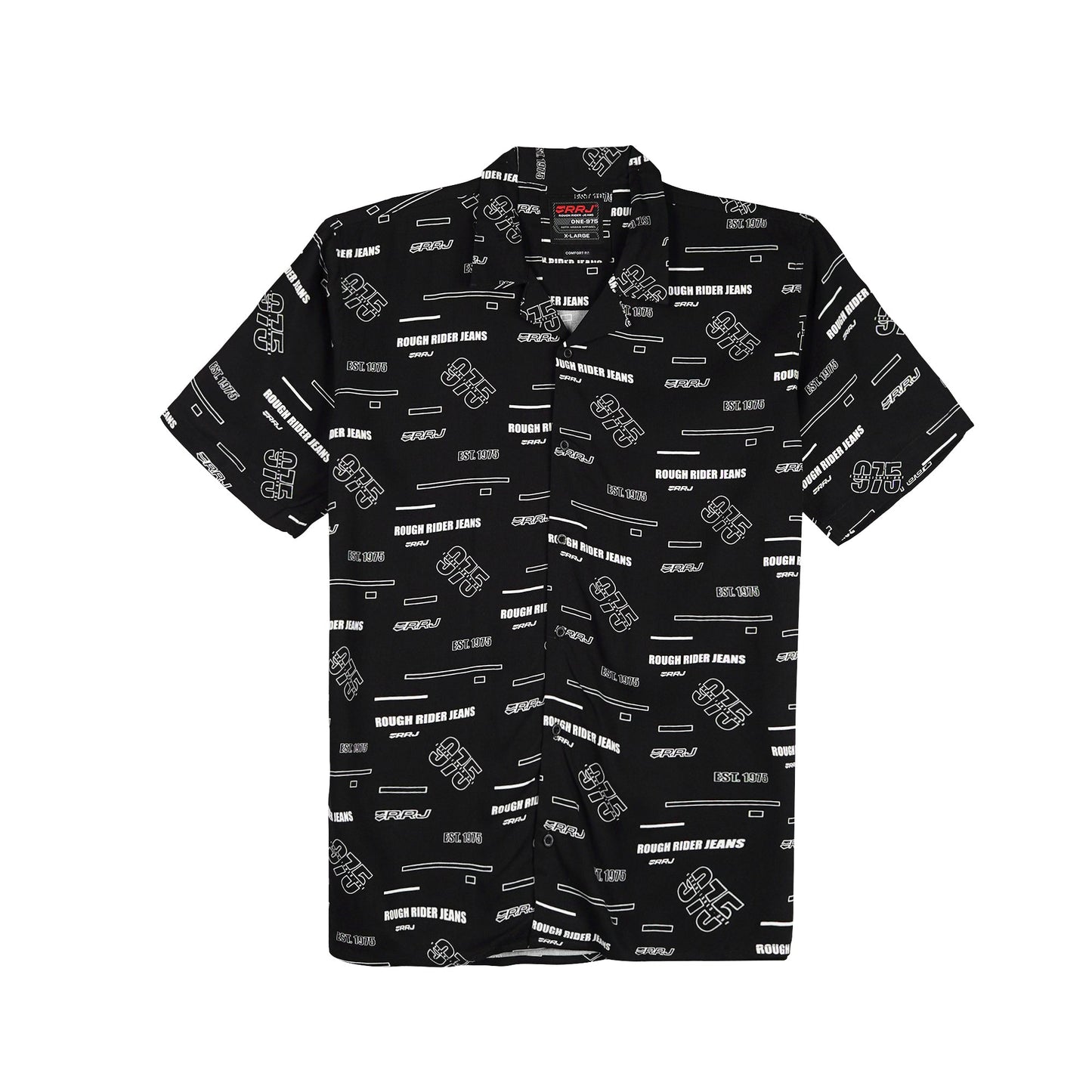 RRJ Men's Basic Woven Comfort Fitting  Short Sleeve Polo for Men Trendy Fashion High Quality Apparel Comfortable Casual Polo for Men 146124 (Black)