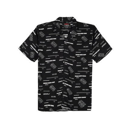 RRJ Men's Basic Woven Comfort Fitting  Short Sleeve Polo for Men Trendy Fashion High Quality Apparel Comfortable Casual Polo for Men 146124 (Black)