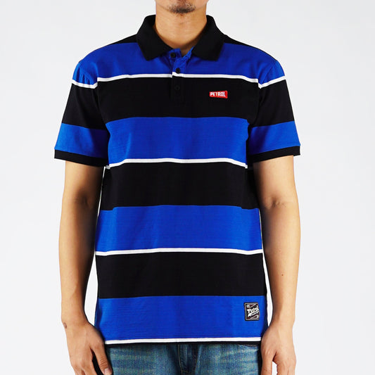 Petrol Basic Collared for Men Slim Fit Trendy fashion Casual High Quality Apparel Comfortable Casual Polo for Men 41764 (Black)