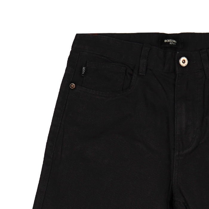 Bobson Japanese Ladies Basic Denim Mom Pants for Women Trendy fashion High Quality Apparel Comfortable Casual Jeans for Women 146135-U (Black)
