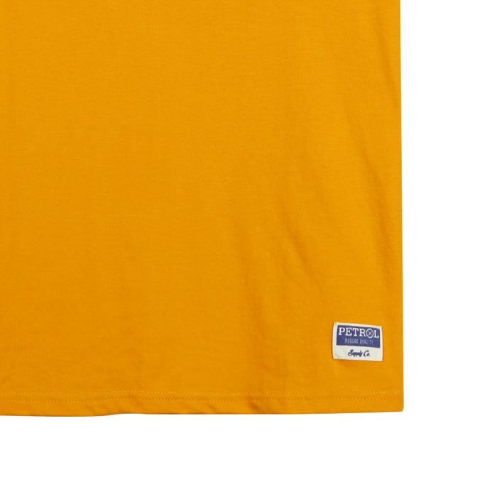 Petrol Basic Tees for Men Slim Fitting Shirt CVC Jersey Fabric Trendy fashion Casual Top Canary T-shirt for Men 149589-U (Canary)