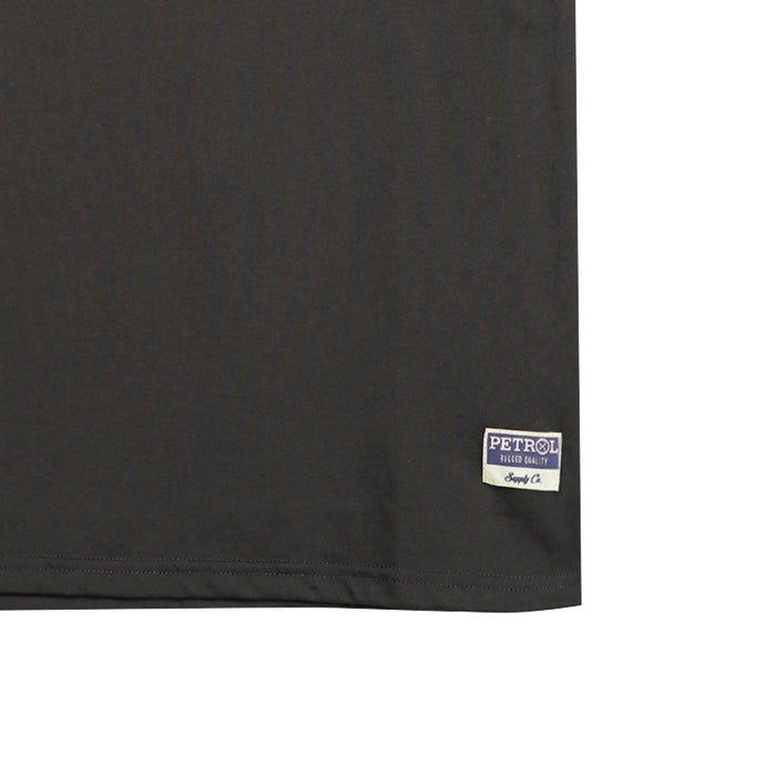 Petrol Basic Tees for Men Slim Fitting Shirt CVC Jersey Fabric Trendy fashion Casual Top Charcoal T-shirt for Men 145131-U (Charcoal)