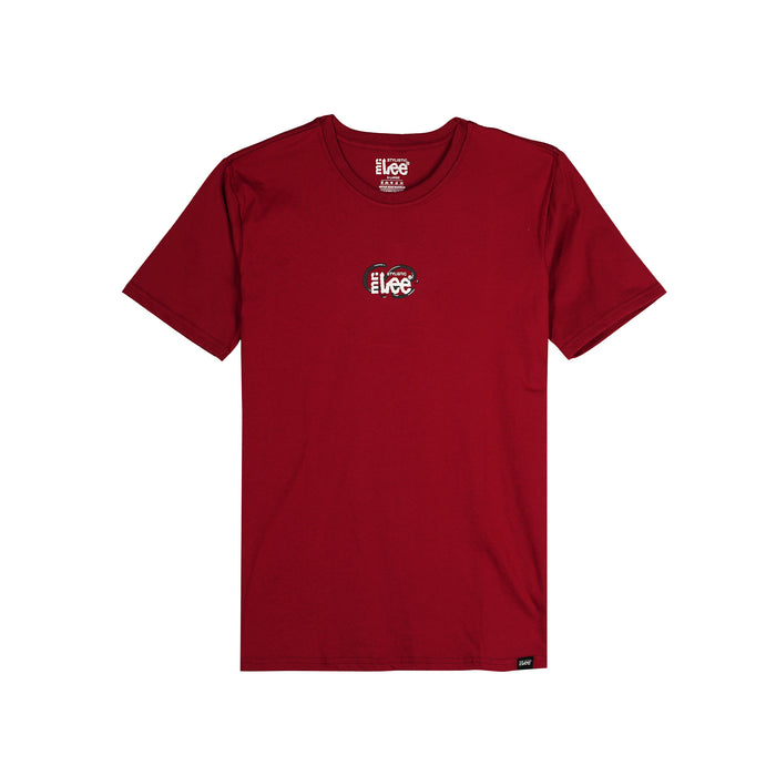 Stylistic Mr. Lee Men's Basic Tees Round Neck for Men with Back Print Trendy Fashion High Quality Apparel Comfortable Casual Top for Men Semi body Fit 135149-U (Maroon)