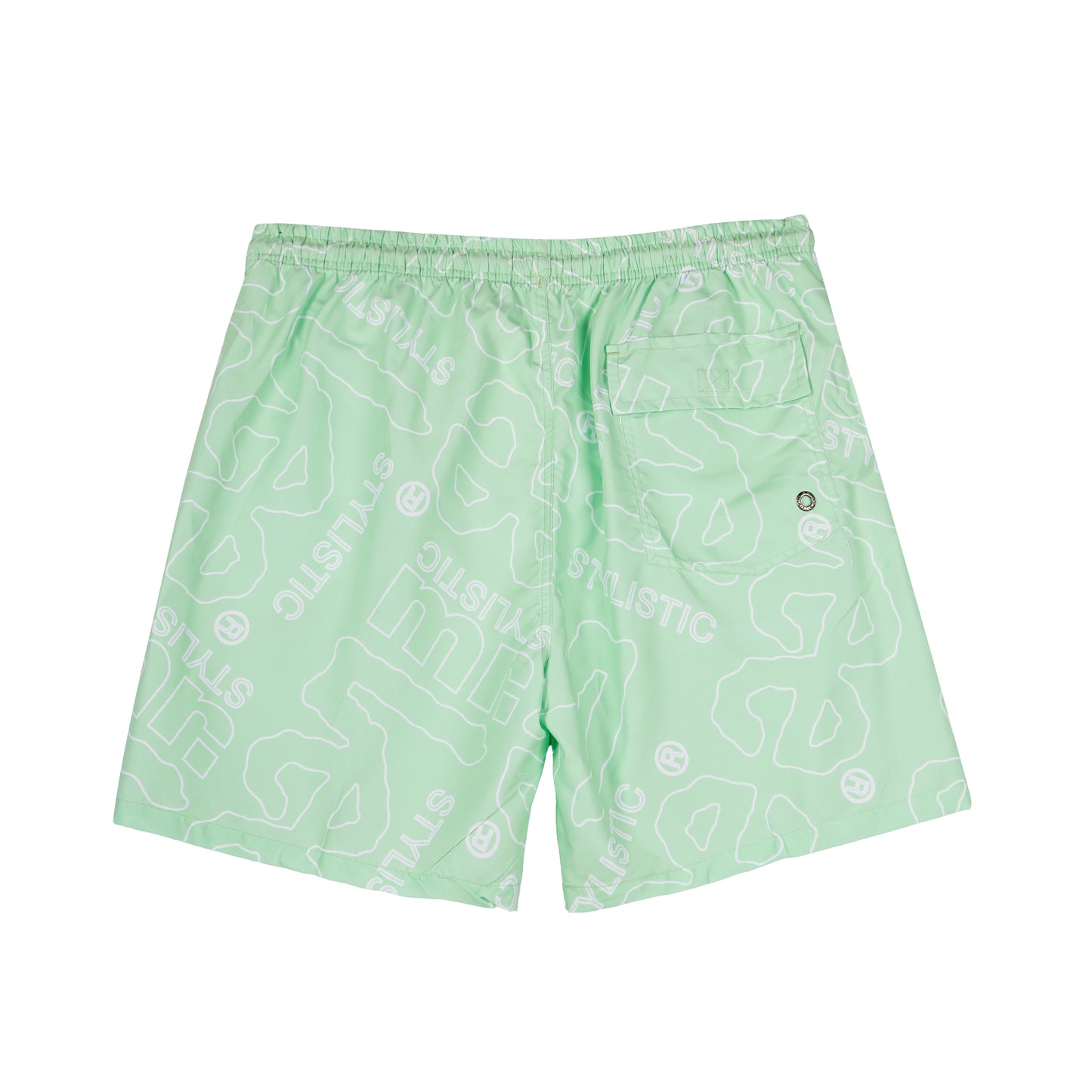 Stylistic Mr. Lee Men's Basic Non-Denim Swim short for Men Trendy Fashion High Quality Apparel Comfortable Casual Short for Men Mid Waist 127824 (Moon Green)