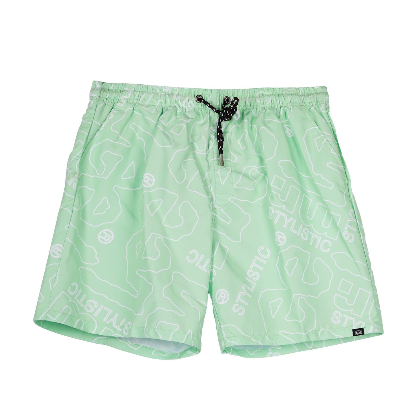 Stylistic Mr. Lee Men's Basic Non-Denim Swim short for Men Trendy Fashion High Quality Apparel Comfortable Casual Short for Men Mid Waist 127824 (Moon Green)