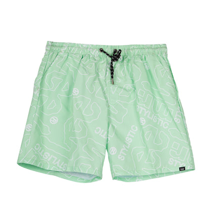 Stylistic Mr. Lee Men's Basic Non-Denim Swim short for Men Trendy Fashion High Quality Apparel Comfortable Casual Short for Men Mid Waist 127824 (Moon Green)