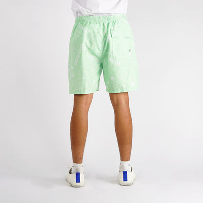 Stylistic Mr. Lee Men's Basic Non-Denim Swim short for Men Trendy Fashion High Quality Apparel Comfortable Casual Short for Men Mid Waist 127824 (Moon Green)