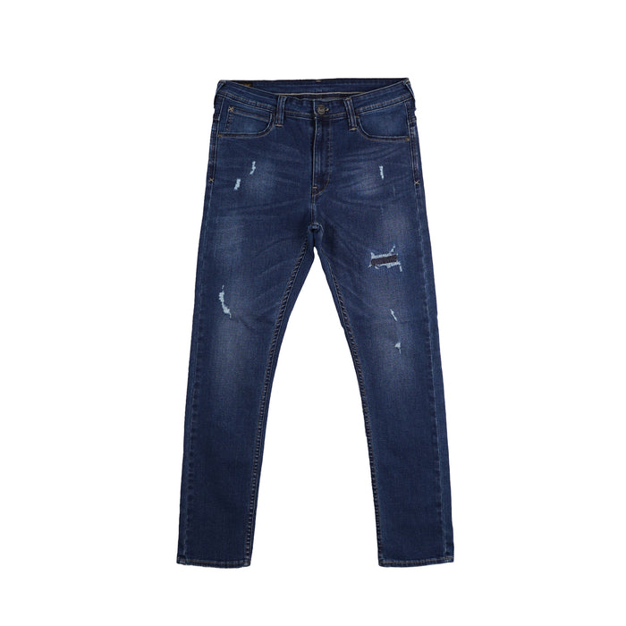 Stylistic Mr. Lee Men's Basic Denim Jeans for Men Trendy Fashion High Quality Apparel Comfortable Casual Pants for Men Super Skinny Mid Waist 153969 (Medium Shade)