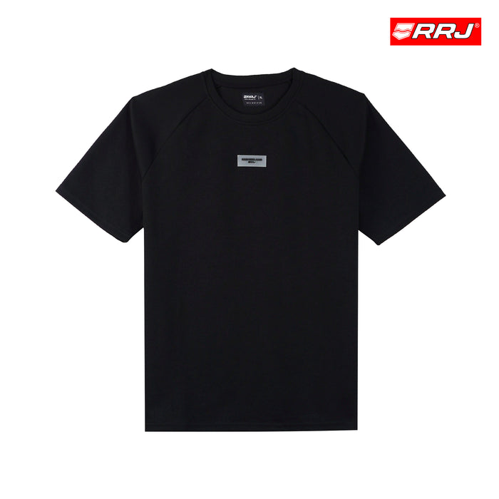 RRJ Basic Tees for Men Oversized Boxy Fitting Shirt Fashionable Trendy fashion Casual Top Black T-shirt for Men 135915-U  (Black)