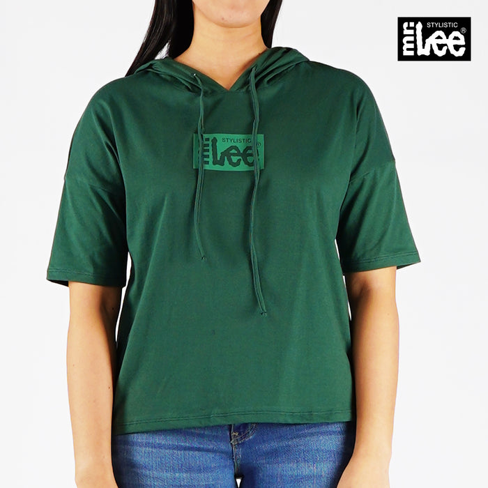 Stylistic Mr. Lee Ladies Basic Hoodie Tees for Women Trendy Fashion High Quality Apparel Comfortable Casual Top for Women Relaxed Fit 145561 (Green)