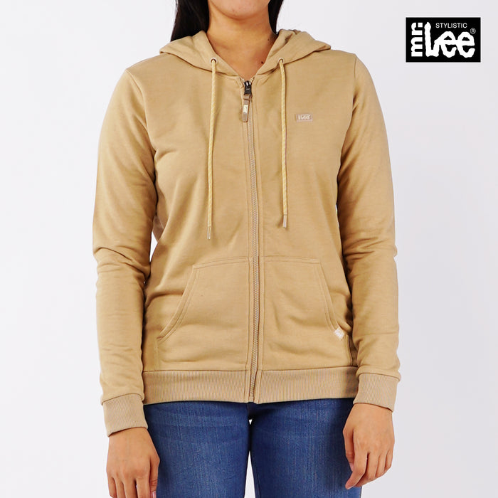 Stylistic Mr. Lee Ladies Basic Hoodie Jacket for Women Trendy Fashion High Quality Apparel Comfortable Casual Jacket for Women Regular Fit 137179 (Beige)