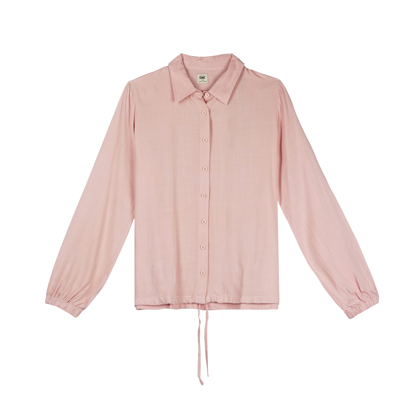 Stylistic Mr. Lee Ladies Basic Button Down Long Sleeves Woven for Women Trendy Fashion High Quality Apparel Comfortable Casual Tops for Women Regular Fit 134867 (Coral)