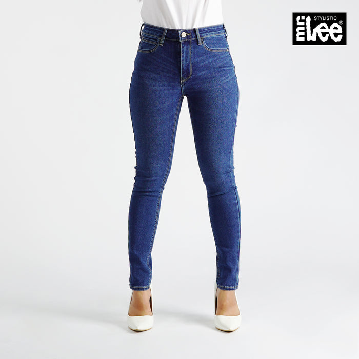 Stylistic Mr. Lee Ladies Basic Denim Pants for Women Trendy Fashion High Quality Apparel Comfortable Casual Jeans for Women Super Skinny 151322-U (Medium Shade)