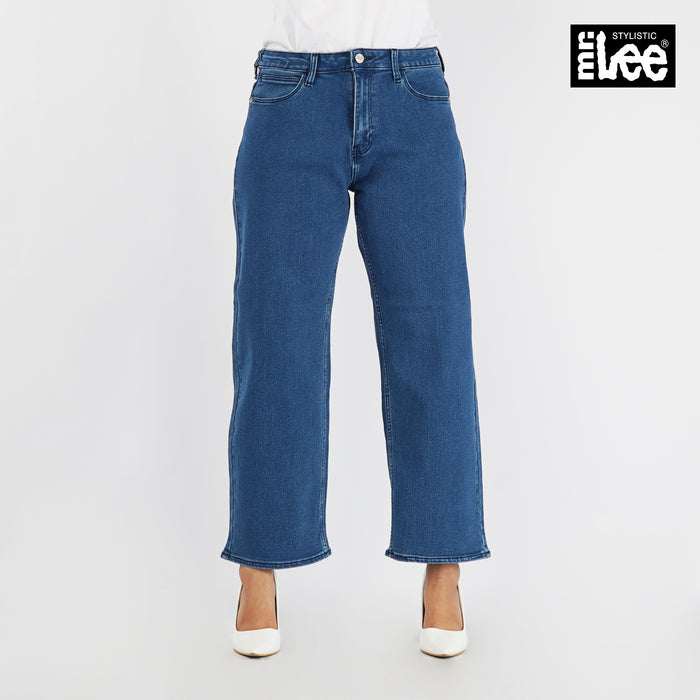 Stylistic Mr. Lee Ladies Basic Denim Baggy Jeans for Women Trendy Fashion High Quality Apparel Comfortable Casual Pants for Women 152185 (Light Shade)